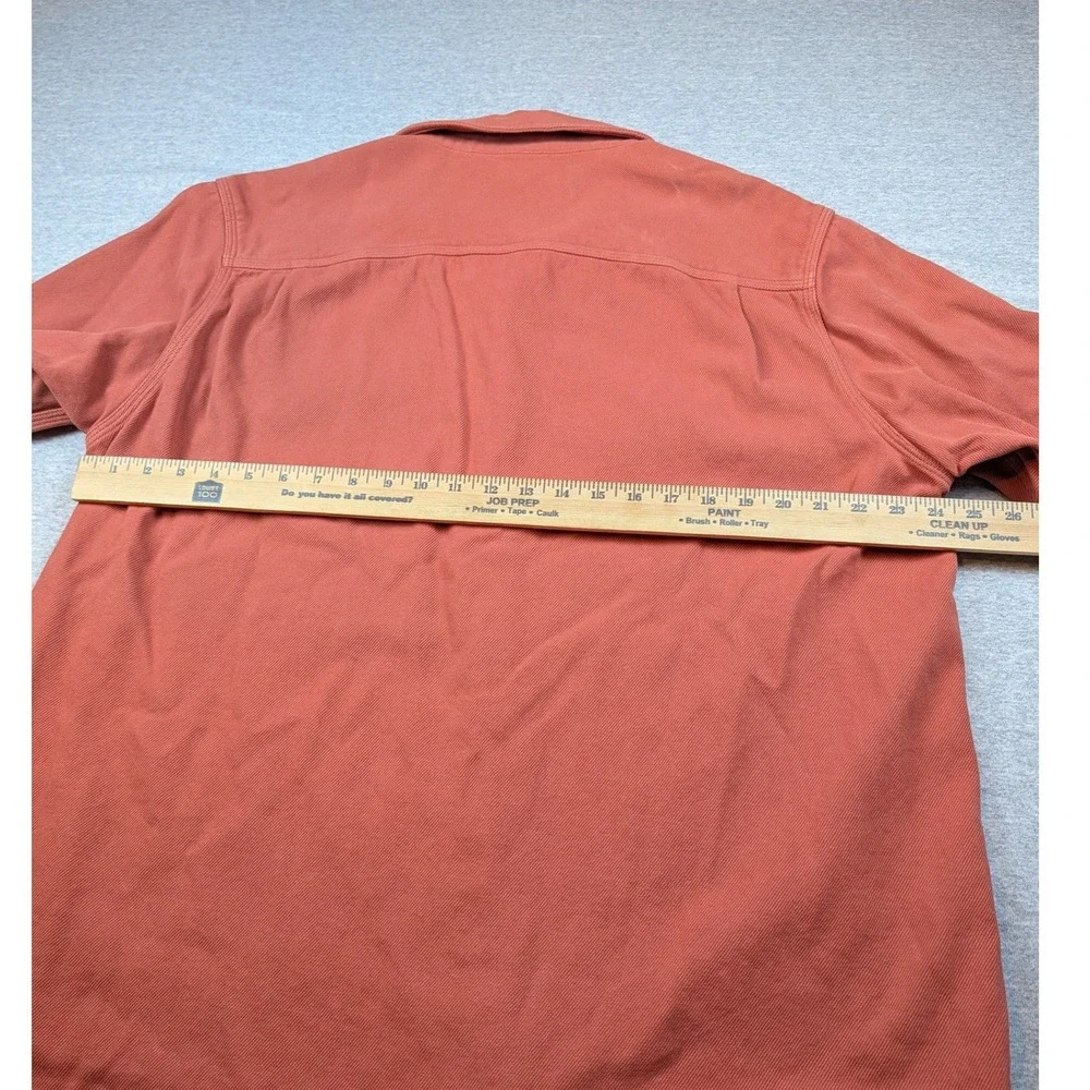 Outerknown Blanket Shirt Mens XXL Terracotta Orange Organic Cotton Button Up